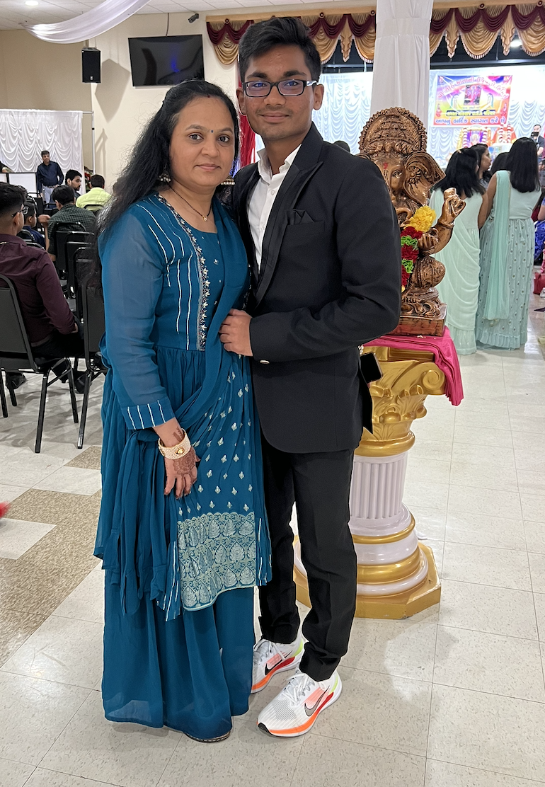 Picture of Alok and Mom